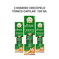 3 Romero Crecepelo Tónico Capilar  100ml