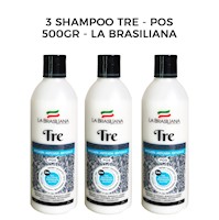 3 Shampoo Tre - Pos 500gr - La Brasiliana