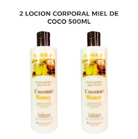 2 Locion Corporal Miel de Coco 500ml