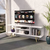 MESA DE TV MONTENEGRO 55" MOVENDA BLANCO