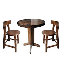 Mesa Juego comedor con silla restaurante hollywoon en madera