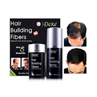 3 Dexe Fibras Capilares + Spray Fijador de Cabello