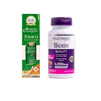 Romero Crecepelo Tónico Capilar 100 ml + Biotin Natrol 5,000mcg