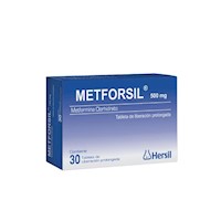 Metforsil 500 mg Tabletas de Liberación Prolongada