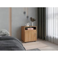 VELADOR 1 PUERTA BARILO FRESNO Y WENGUE 55,0X45,0X40,3 CM | TUHOME