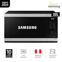 Microondas Samsung 32LT con Dorador Acero Inoxidable MG32DG4524ATPE