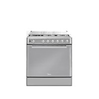 Cocina a Gas 30" de 5 Hornillas Midea MGS30F2LCCWSS Venus Espejo