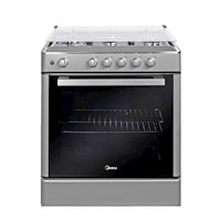 Cocina a Gas 30" de 5 Hornillas Midea MGS30FS2LBAMB Venus Silver