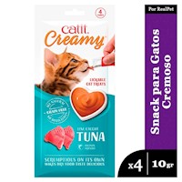 Snack Cremoso Gato Cat It Creamy Sabor Atun Sachets 4 x 10gr