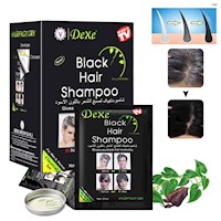 Shampoo DEXE 10 Tinte Cabello Pelo Barba Cejas Negro Black Hair