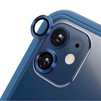 Protector de Cámara Metálico Compatible con iPhone 12-12 Mini Azul