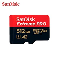 Memoria MICRO SD SANDISK EXTREME PRO 512GB de 200mb/s