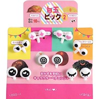 Mini Brochetas de Ojos de Dibujos Animados, Caja de Almuerzo Kawaii