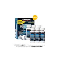 Minoxidil Kirkland Caja de 6 frascos + Gotero original