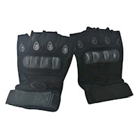 Guantes de bicicleta o moto mitones en negro talla unica (L/XL)