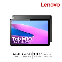 Tablet Lenovo TAB M10 (3ra gen) TB328xu 64GB, 4GB / 4G LTE / Pantalla 10.1"