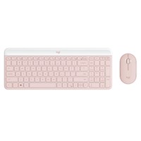 COMBO TECLADO LOGITECH + MOUSE MK470 WIRELESS SLIM USB ROSE