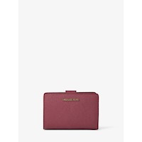 Michael Kors Cartera mediana de piel de grano cruzado | Cereza