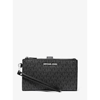 Michael Kors Cartera para smartphone con logotipo de Jet Set | Negro