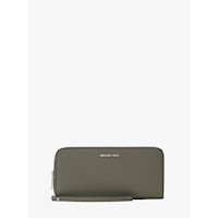 Michael Kors Cartera continental grande de piel granulada | Olive