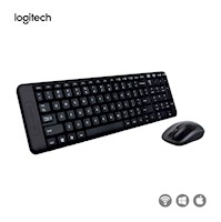 Kit Teclado Y Mouse Logitech MK295 SilentTouch Wireless Negro