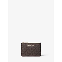 Michael Kors Monedero pequeño con logotipo de Jet Set Travel | Marrón