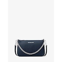 Michael Kors Bolso bandolera mediano Jet Set de piel saffiano | Navy