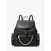 Michael Kors Mochila grande con logotipo Jet Set | Negro