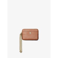 Michael Kors Tarjetero mediano con cadena de piel saffiano | Luggage