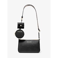 Michael Kors Bolso bandolera de Jet Set y funda para Apple Airpods | Negro