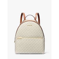 Michael Kors Mochila mediana con logotipo de Sheila | Vainilla