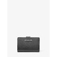 Michael Kors Cartera mediana de piel saffiano | Negro