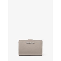 Michael Kors Cartera mediana de piel saffiano | Gris perla