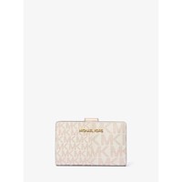 Michael Kors Cartera mediana con logotipo metálico Jet Set | Oro rosa