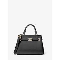 Michael Kors Bolso bandolera Reed extra pequeño de piel granulada | Negro