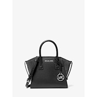 Michael Kors Bolso de cuero extra pequeño Avril | Negro