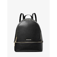 Michael Kors Mochila mediana Rhea de piel granulada | Negro
