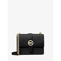 Michael Kors Bolso bandolera Greenwich de piel saffiano | Negro