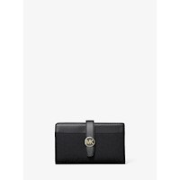 Michael Kors Cartera de piel saffiano Greenwich | Negro