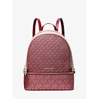 Michael Kors Mochila Rhea con logotipo Metallic de la firma | Cereza
