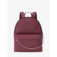 Michael Kors Mochila con logotipo de Slater Signature | Cereza