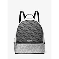 Michael Kors Mochila Rhea con logotipo Metallic de la firma | Negro