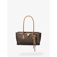 Michael Kors Bolso satchel de la firma Hamilton Moderne | Brn/Bellota