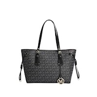 Bolso De Gama Alta Para Dama Gran Capacidad Cartera Lujo - Negro
