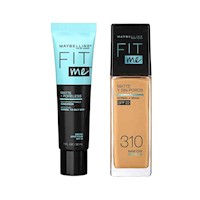 Duo Primer Mattifying + Base Líquida Fit Me Matte Poreless