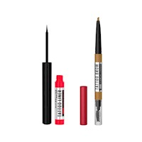 PACK MAYBELLINE DELINEADOR LIQUIDO 48H + LAPIZ DE CEJAS TATTOO BROW 36H