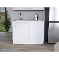 MUEBLE INFERIOR COCINA NAPOLES 120CM - BLANCO | TUHOME