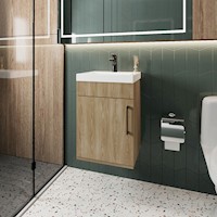 VANITORIO FLOTANTE 1 PUERTA OXFORD 54,1X39,6X32,5 CM | TUHOME