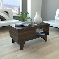 MESA DE CENTRO PORTANOVA -H, MODELO: PORTANOVA, COLOR: HABANO, MARCA TUHOME