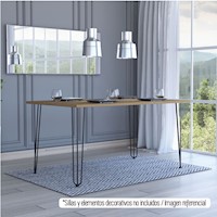 MESA COMEDOR VASSEL 160 - MIEL, MODELO: VASSEL, COLOR: MIEL, MARCA TUHOME